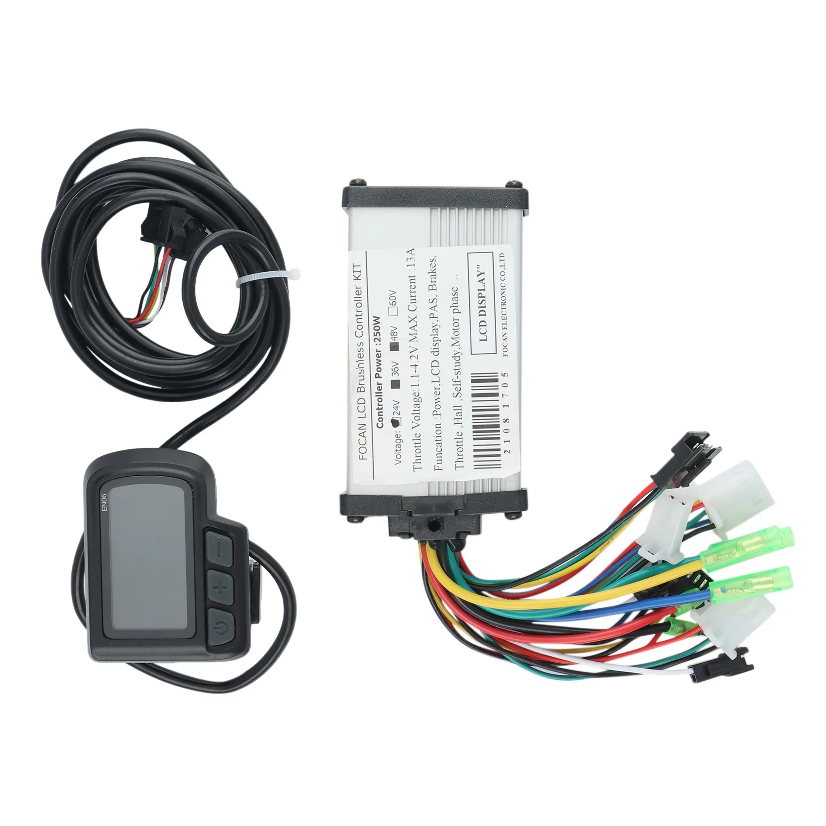 

Bicycle Speed Display EN06 LCD Instrument Controller 250W Electric Bike Controller,36V/48V