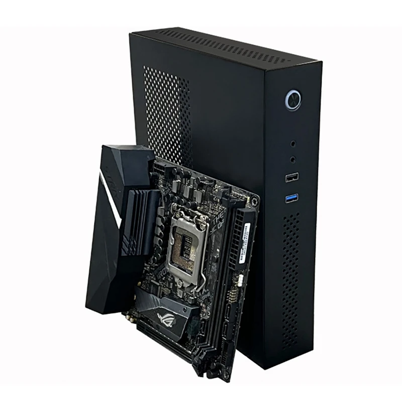 SKTC A11 HTPC Mini 3L Desktop Computer Case Can Stand Or Lie Down