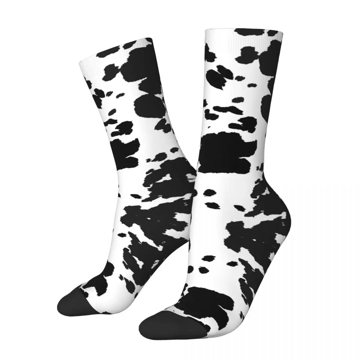 

R336 Stocking Cow Print Pattern The Best Buy Humor Graphic Vintage Elastic Socks