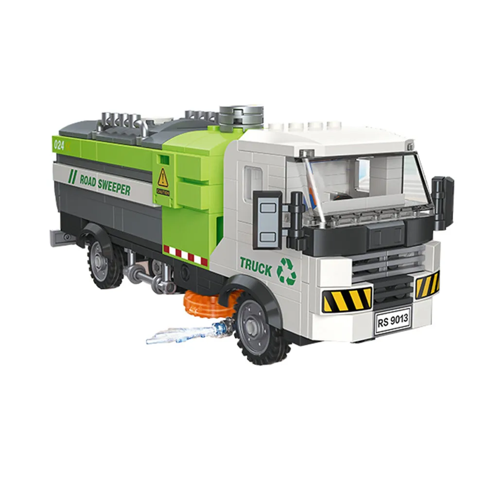 Городской санитарный автомобиль Снегоуборщик уборщик мусоровоз блок сделай сам