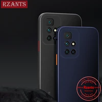 rzants for xiaomi redmi 10 simple phone case %e3%80%90uu thin%e3%80%91matte ultra thin translucent color buttons phone casing