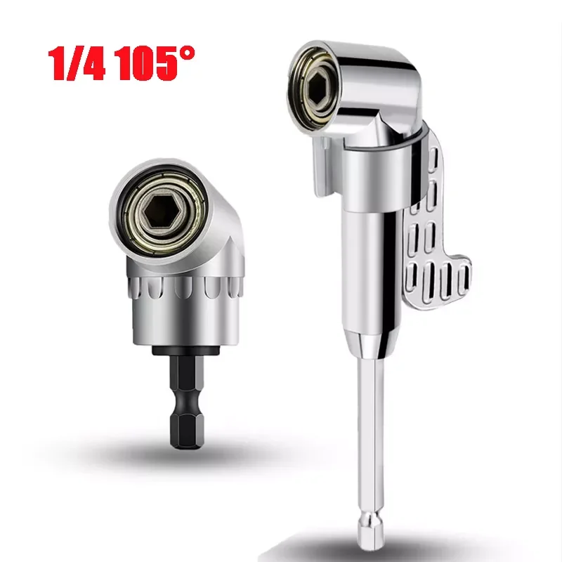 

105 Degree Angle Hex Socket Drill Bit Screwdriver Adapter Adjustable Flexible Bits For Screwdriver Angle Bit Holder Tools