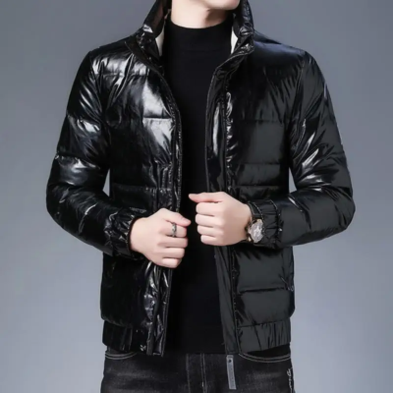 New  Winter New Men's Hooded Casual Down Jacket Thick White Duck Down Coat Male Mens Clothing Casual Outwear Drop Shipping Brand