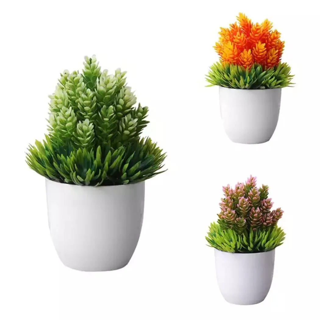 

Artificial Small Tree Potted Plant Fake Bonsai Plants Table Simulation Decor Ornaments Office Table Potted Ornaments Home Decor