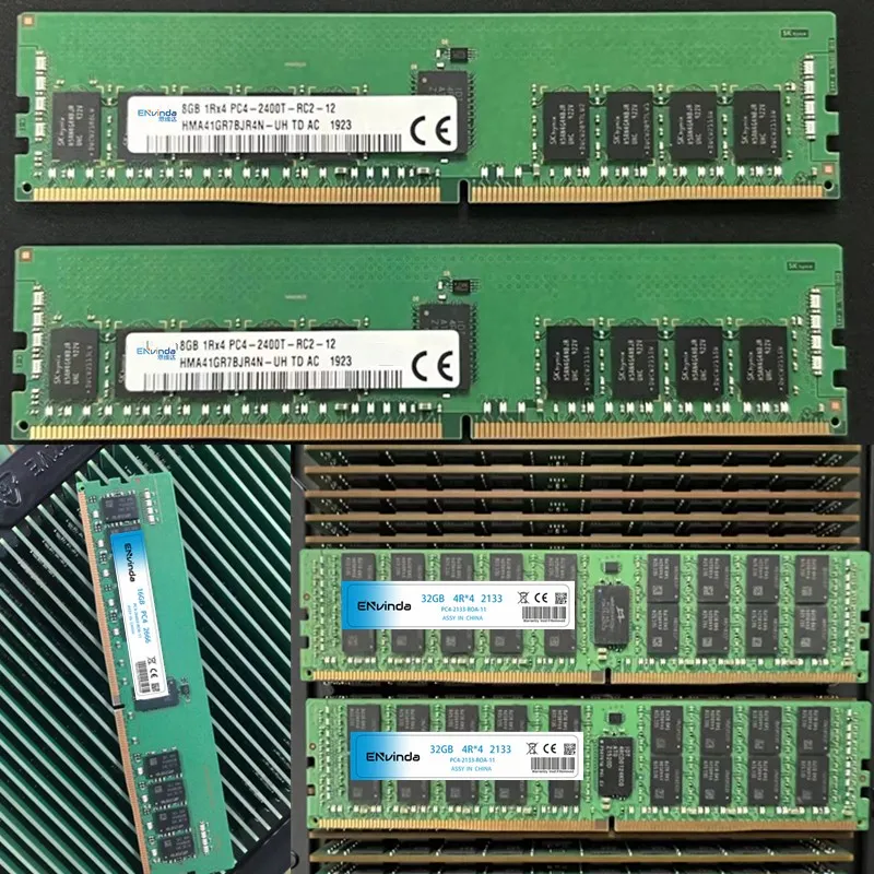Память DDR4 ОЗУ 16 ГБ 4 8 32 PC4 2400 МГц 2133 2666 2133P 2400T в REG ECC Серверная память с поддержкой