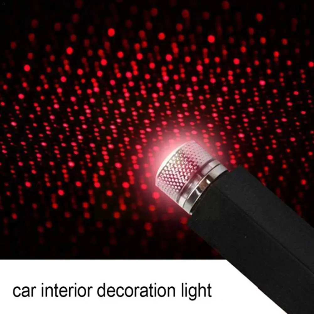 

Интерьер автомобиля, звезда на крыше, светодиодная Звездная атмосфера, ночное украшение, окружающий автомобильный проектор, домашнее Usb-украшение Q2t5