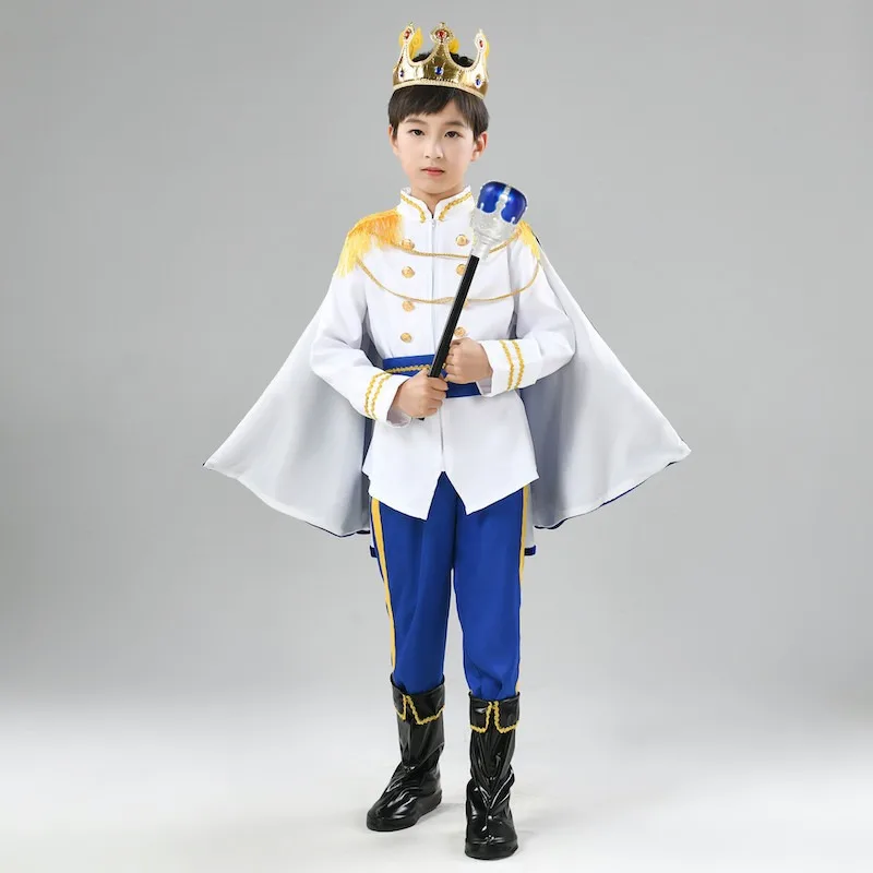 

Kids Prince Costume Boys Halloween Birthday Cosplay Outfits Children King Role Playing Christmas School Stage Performance