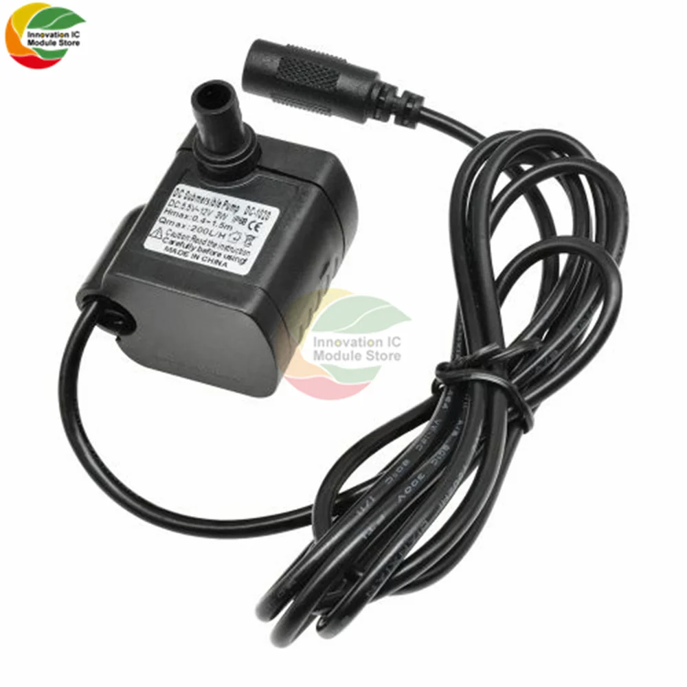 DC5.5-12V 3W 1020 Бесщеточный Водяной насос постоянного тока с низким уровнем шума