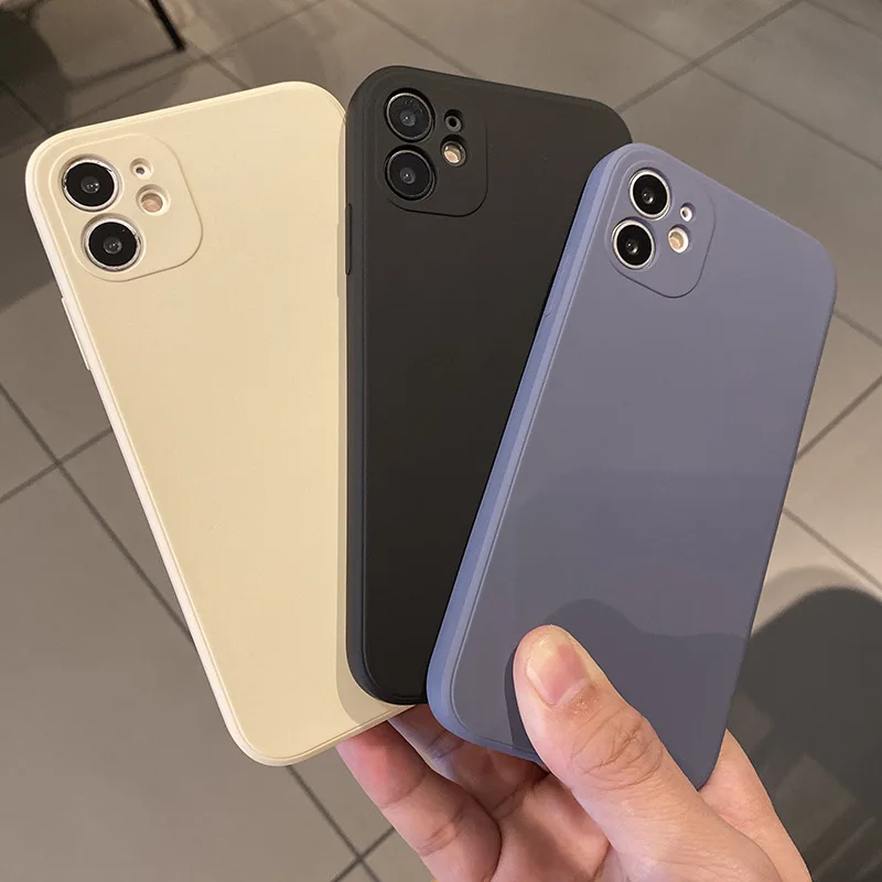 

Original Liquid Silicone Case For iPhone 13 Case Cover For iPhone 11 12 Pro Xs Max Mini Xr X 8 7 Plus 6 6s Shockproof Soft Cases