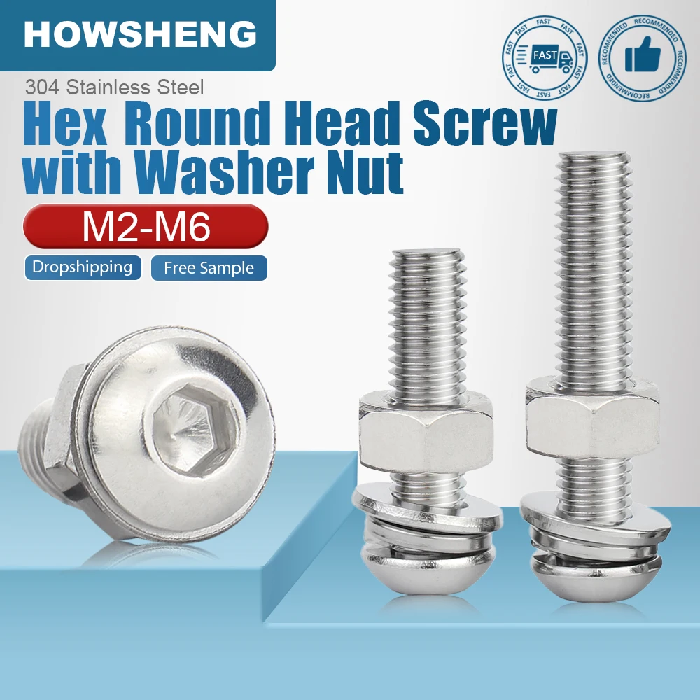 

Набор винтов Howsheng М2-M10 нержавеющая сталь