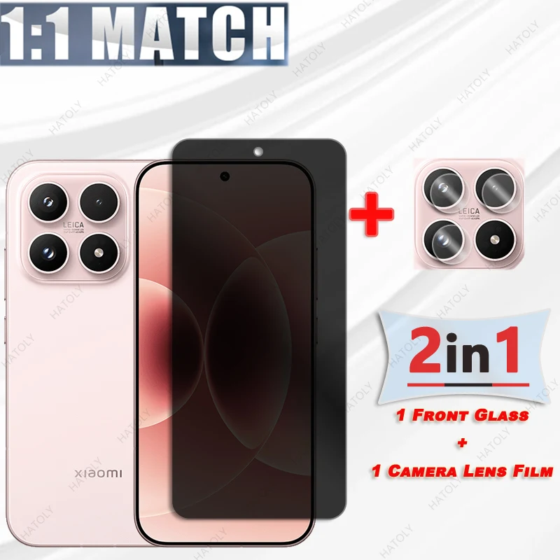 Фото Стеклянная защитная пленка для экрана Xiaomi 17 5G, антишпионское стекло для камеры, антибликовое стекло для Xiaomi 17 №3