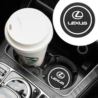 car anti skid water coaster no odor non toxic coaster auto water cup slot for lexus es rx ls is nx ct lx is250 is200 accessories