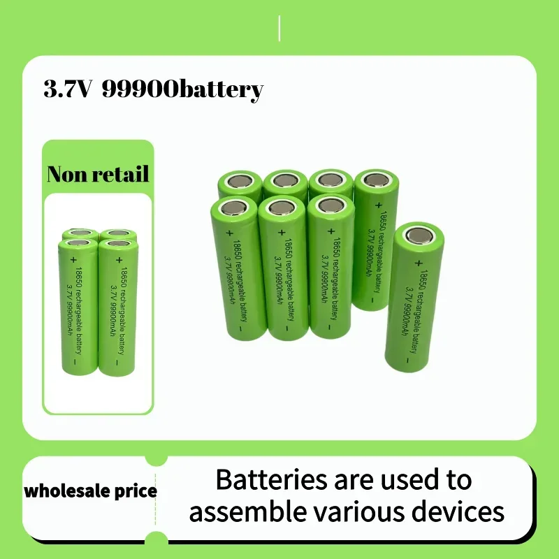 Аккумулятор 18650 99900 мАч 3 7 В + зарядное устройство