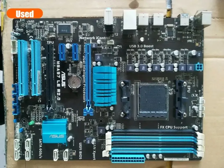 

Б/у, для Asus M5A97 LE R2.0 оригинальная настольная материнская плата 970 AM3/AM3 + FX6300 FX8300 DDR3 32G SATA3 USB3.0 ATX