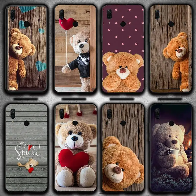 

Teddy Bear Phone Case For Xiaomi Mi 11 10 A2 A2lite A1 9 9SE 8Lite 8explorer F1 Poco M3 X3 Pro Fundas Cove