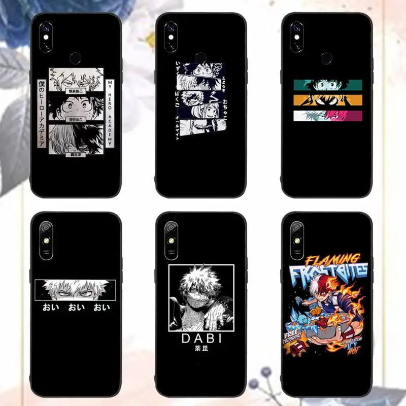

My Hero Academia Bakugou Phone Case For Xiaomi Redmi note 7 8 9 11 i t s 10 A poco f3 x3 pro lite funda shell coque cover