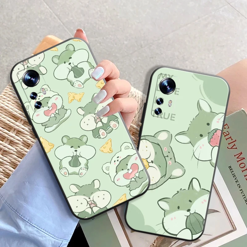 

Phone Case For Xiaomi Poco X3 NFC X3 Pro GT Soft Silicone Shell For Xiaomi Poco M3 Pro NFC Cover Fundas Cute Cartoon Squirrel