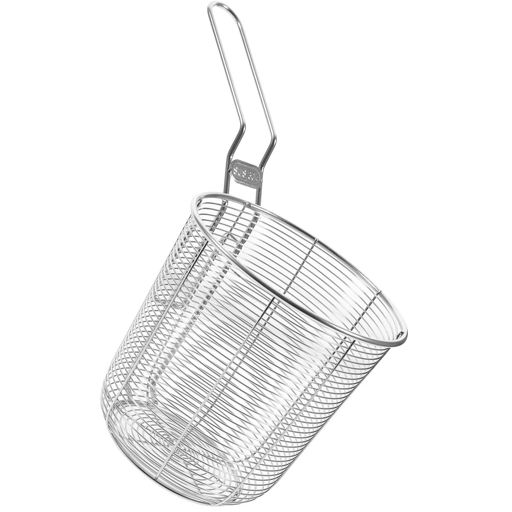 

Kitchen Stainless Steel Strainer Basket Strainer Basket Pasta Basket for Cooking Kitchen Daily Home