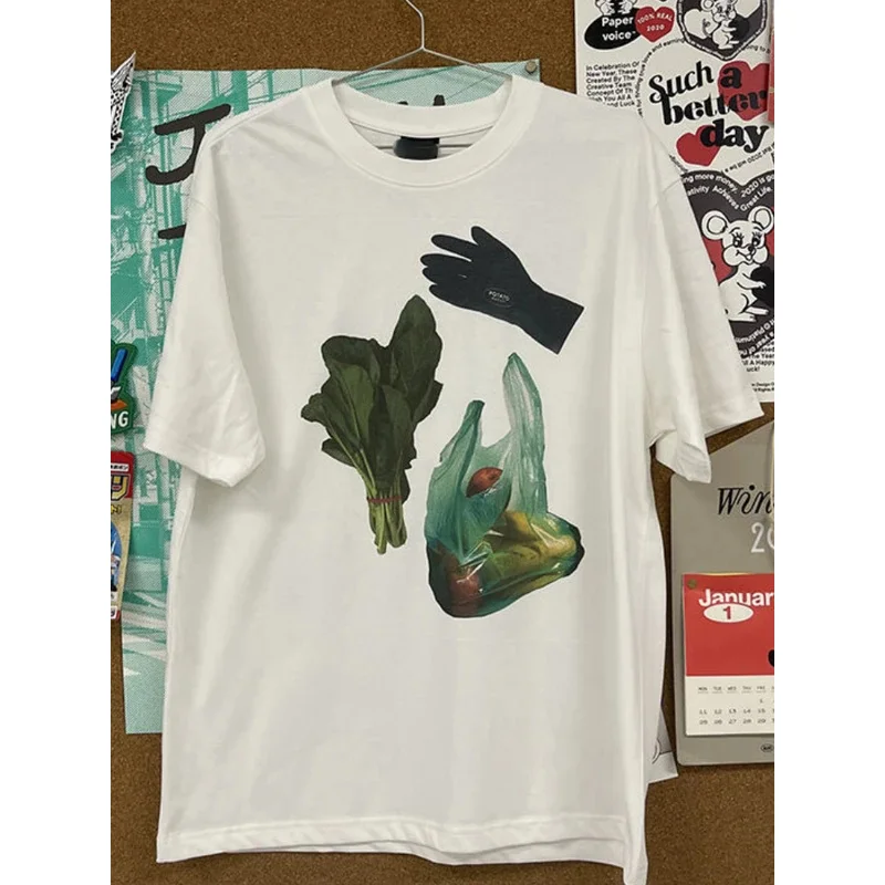 KOSAHIKI футболки с принтом в стиле гранж для женщин и мужчин Y2k эстетические топы