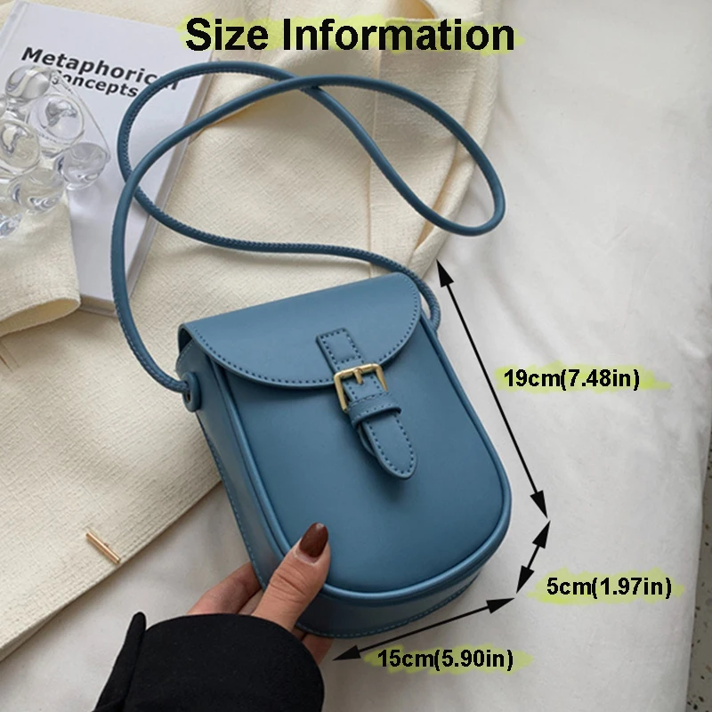 2023 Summer Brand Small PU Leather Colorful Crossbody Bag for Woman Fashion Cute Phone Shoulder Side Bags Handbag Kawaii Purses images - 6