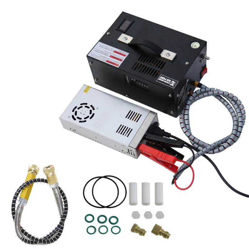 

12 В/110 В/220 В Фотографическая винтовка для дайвинга, насос высокого давления, компрессор для съемки с креплением на автомобиле