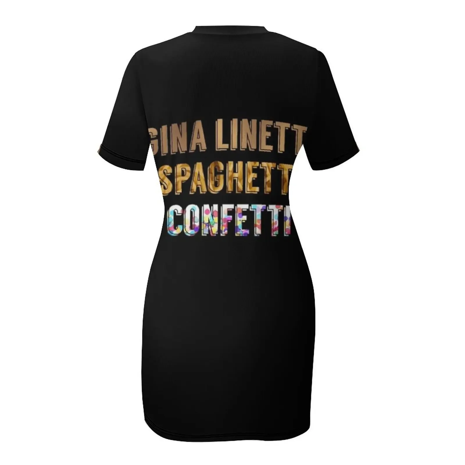 Фото Летнее женское платье Gina Linetti Spaghetti Confetti с короткими рукавами, коллекция 2026 года, коктейльные платья для женщин 2026 №5