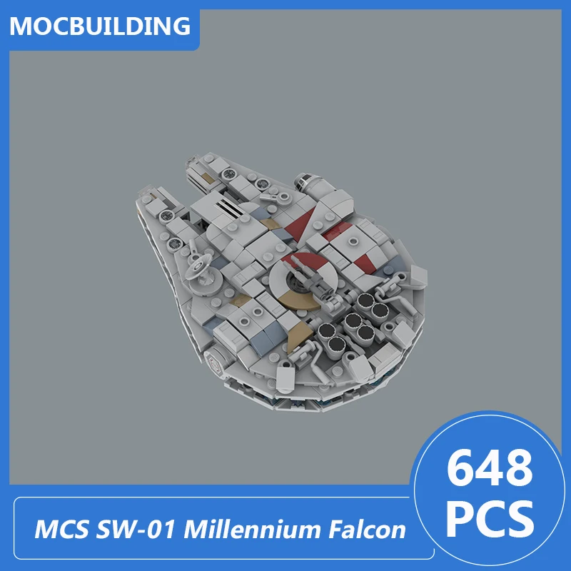 

Модель модели Фалькона Миллениум MCS, миниатюрные строительные блоки Moc «сделай сам», сборные кирпичи, звезда, серия фильмов, демонстрационны...