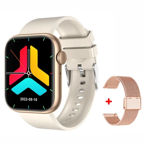Женские Смарт-часы с сенсорным экраном, водонепроницаемые спортивные Смарт-часы с Bluetooth, фитнес-трекером, 2023
