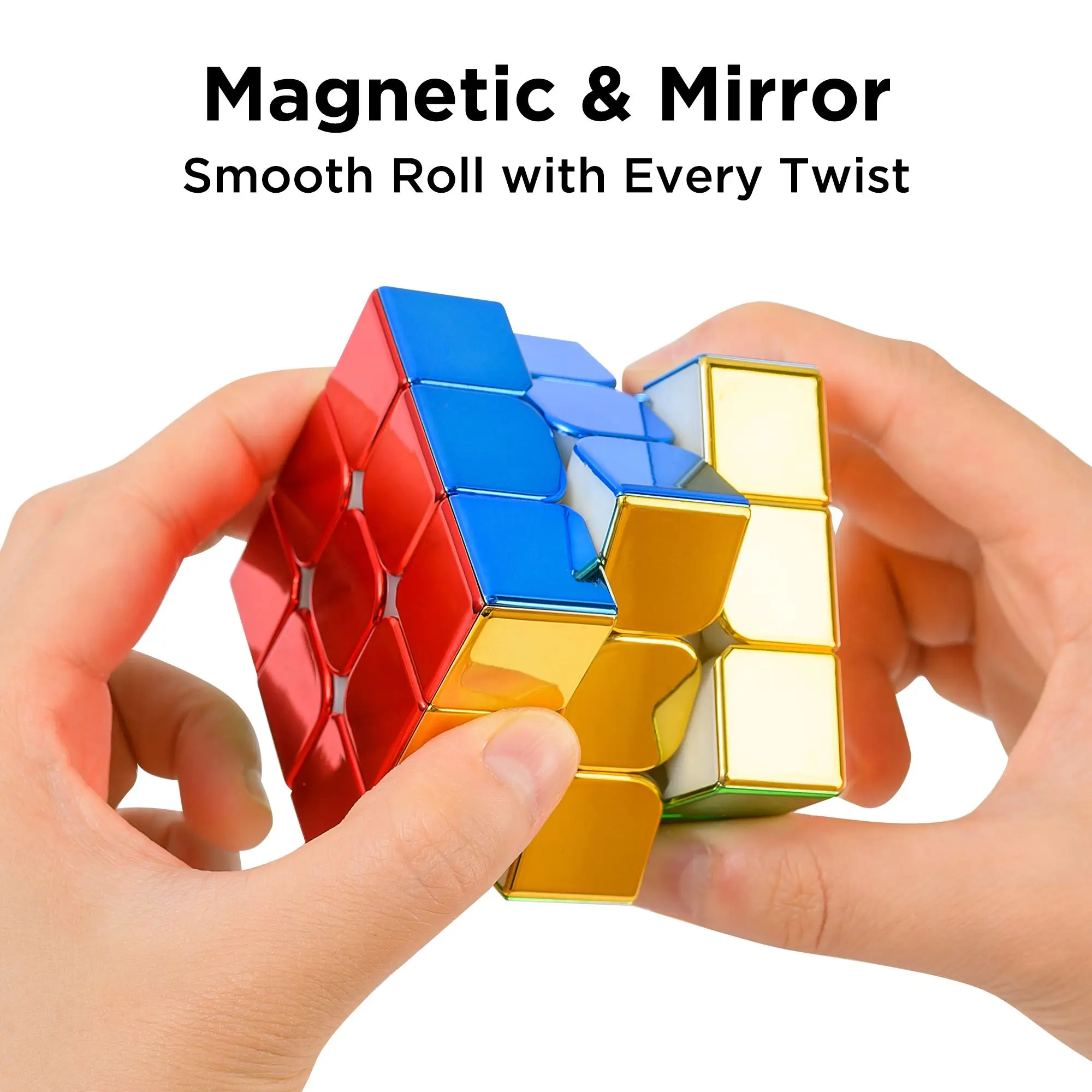 

Cyclone Boys Plating Original Magnetic Speed Cube 3x3x3 2x2 Mirror Reflective Stickerless Magic Cubo Personalized Shiny Cube