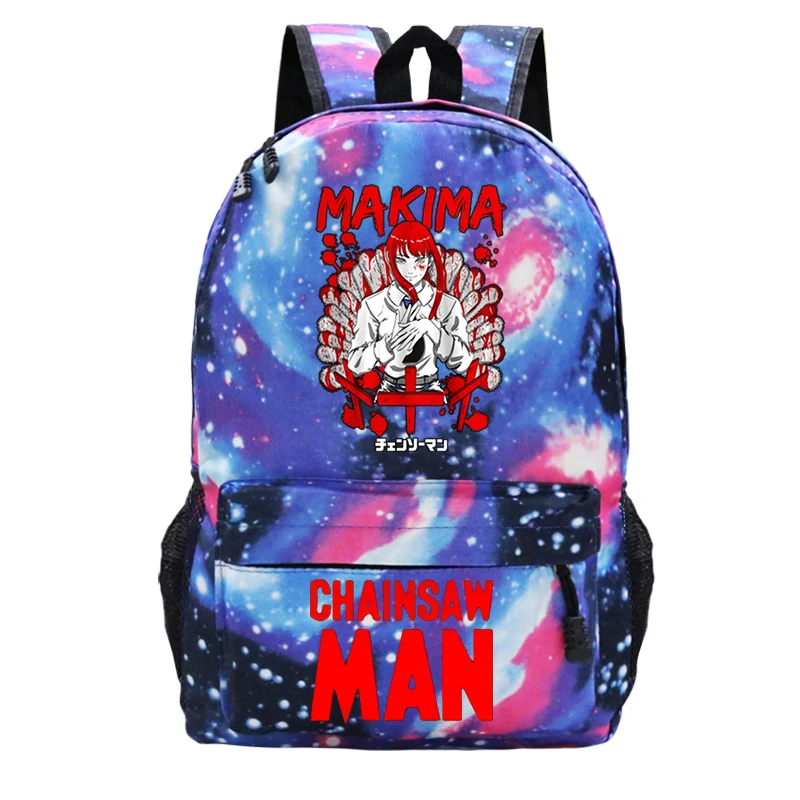 

Anime Chainsaw Man Backpack for Teenagers Boys Girls School Bags College Student Bookbag Chainsaw Man Travel Rucksack Women Men