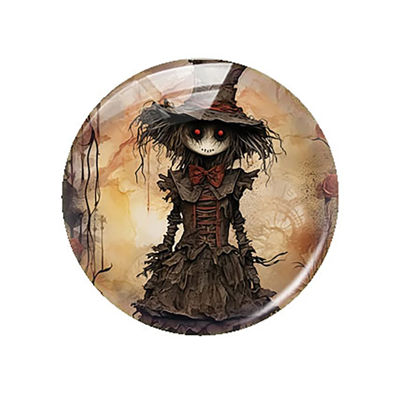 Хэллоуин готический ужас красный пучковый Ворон череп ведьма смерть фото стекло