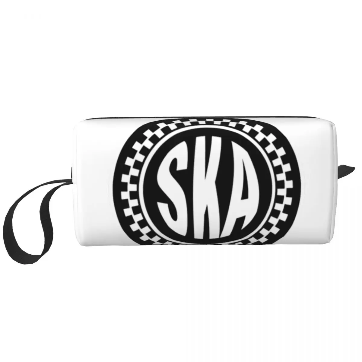 

Cute Ska Stamp Travel Toiletry Bag for Women Reggae Music Makeup Cosmetic Bag Beauty Storage Dopp Kit