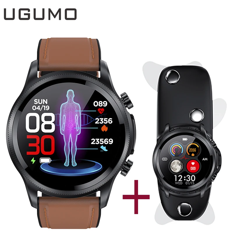 

UGUMO E400 Smart Watch ECG PPG HRV Non-invasive Blood Glucose Body Temperature Monitoring IP68 Waterproof Smartwatch