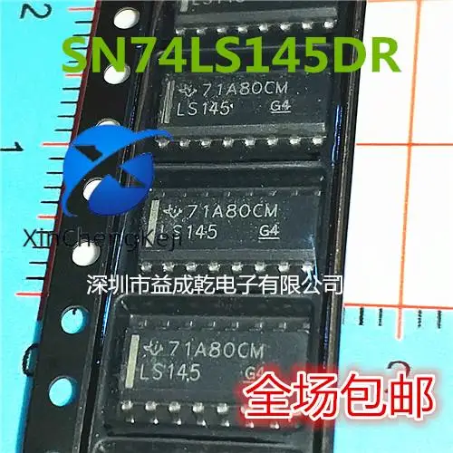 

30pcs original new SN74LS145DR 74LS145 SOP-16 decimal decoder chip