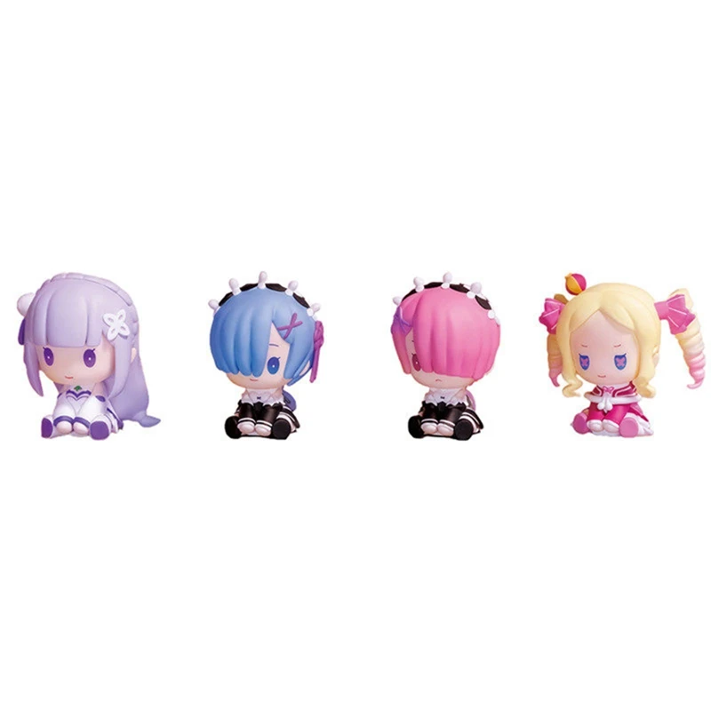 Фото Оригинальная фигурка Emilia из Blind Box по аниме Re:ZERO - Starting Life in Another World от Bushiroad, модель Ram, Mystery Box, украшение, подарок №2