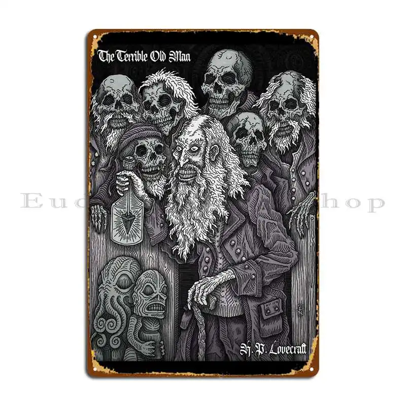 

Ужасный старик металлический знак дизайн клуба кухни декор стен декор жестяной знак плакат