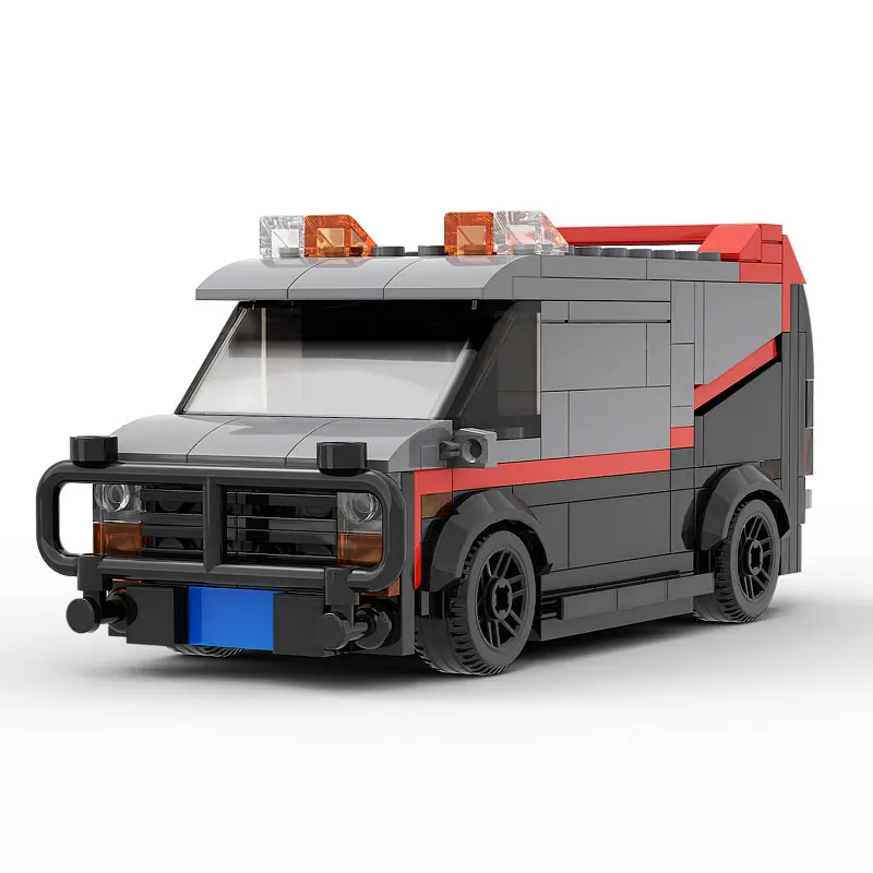 Buildmoc A-team Van Mini-fig Специальная Машина Пожарная Строительные Блоки Игрушка