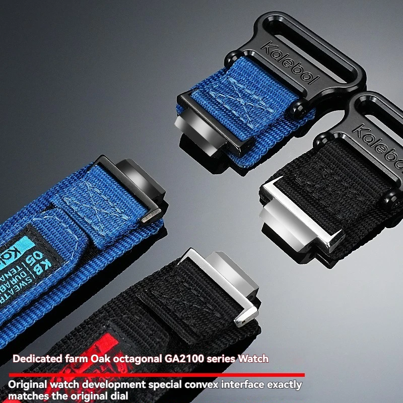 Фото Для Casio G-SHOCK GA-2100/GA-2110/GA-B2100 GM2100/GBM-2100/DW5600 5610 | Дышащий, прочный, сменный нейлоновый ремешок для занятий спортом на открытом воздухе №4