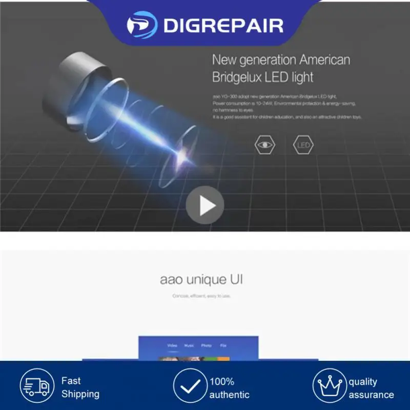 

Yellow And White Led Mini Projector Infrared Home Projector Remote Controller Portable Media Projector Projector 1080p 6400k