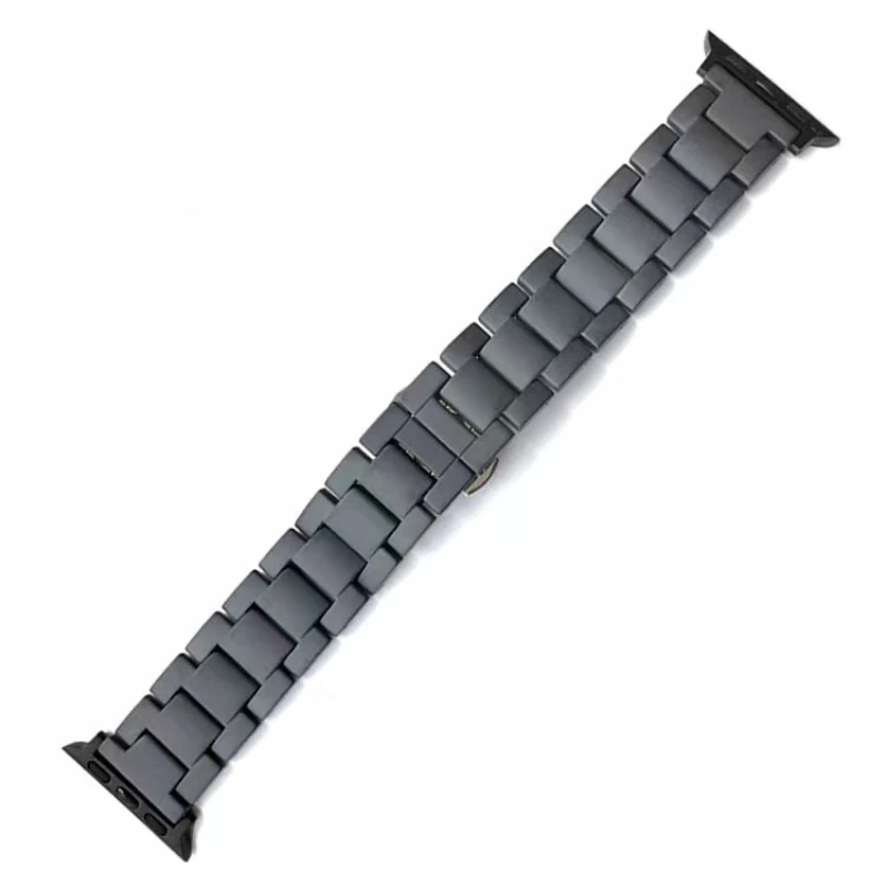 Ceramic Metal Strap For Apple Watch Band 45mm 41mm 44mm 42mm 40mm 38mm Frosted Bracelet Wristband For iWatch UItra 8 7 6 5 4 SE