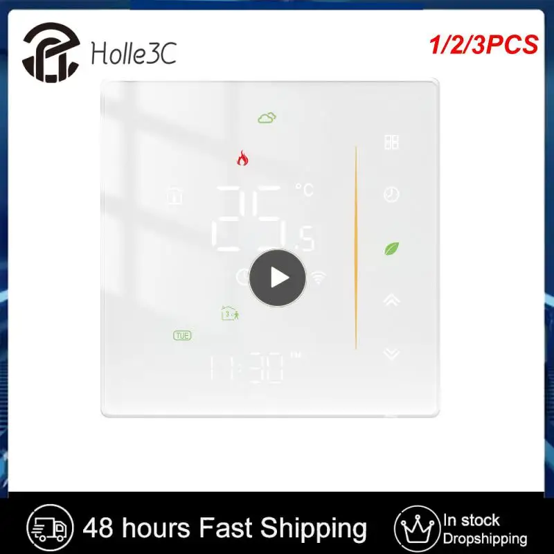 

1/2/3PCS Thermostat WiFi Wireless Room Temperature Controller of Water/Electric Floor Heating Gas Boiler Humidity Tuya Work with