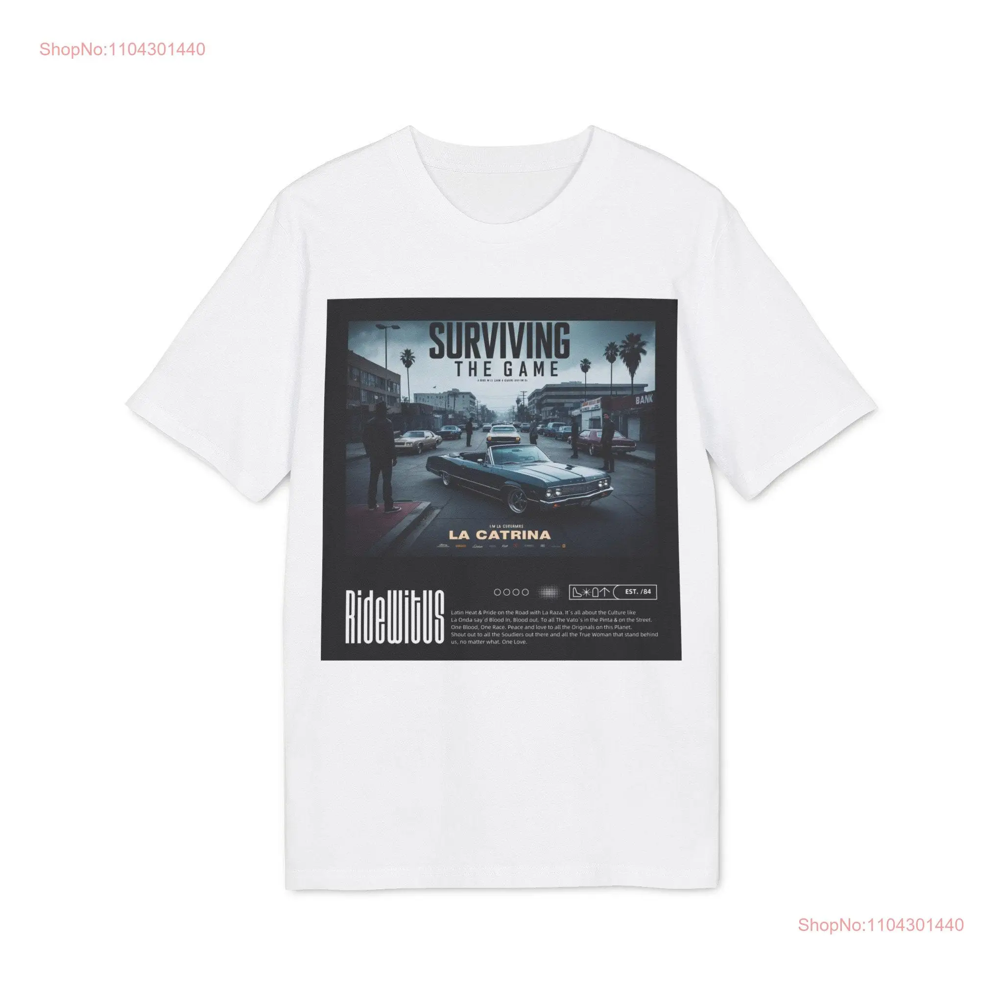Оригинальная футболка La Catrina Surviving the Game Ride with us Creator 2 0 с длинными или короткими