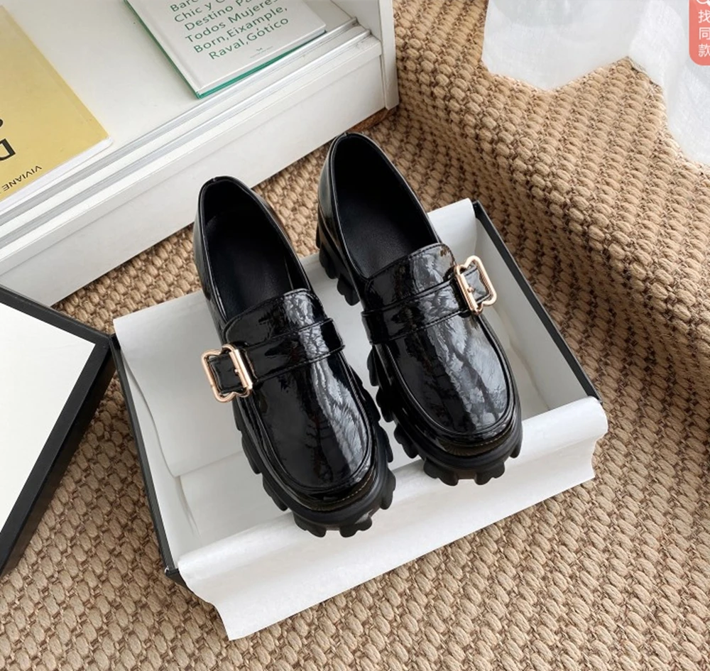 Туфли женские на толстом среднем каблуке размеры 34-44 1851