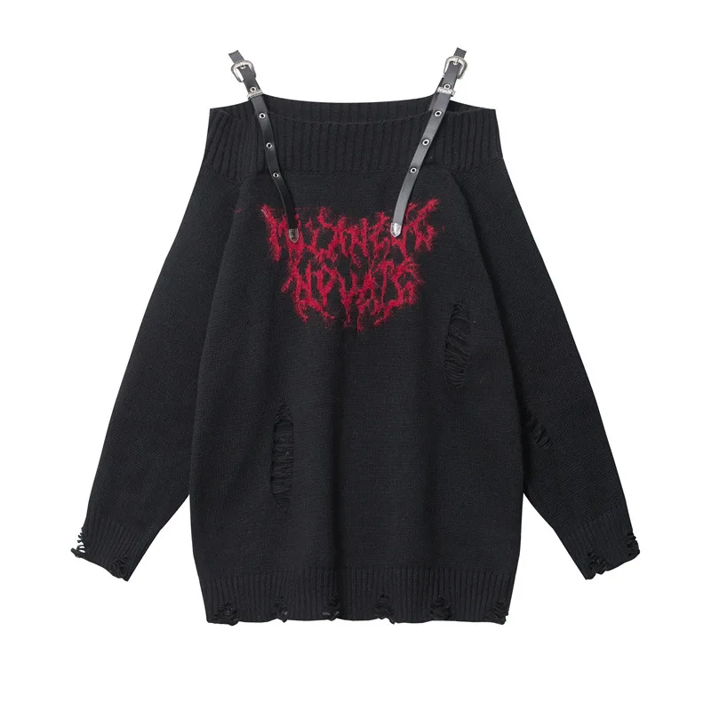 Осенне-зимние модели ALSEY дизайнерский Женский пуловер на одно плечо свитер