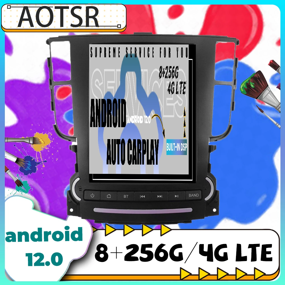 

8+256G Android 12 Touch Screen Car Radio For Honda Acura TL 2004 - 2008 Carplay GPS Navigatio Multimedia Player Stereo Head Unit
