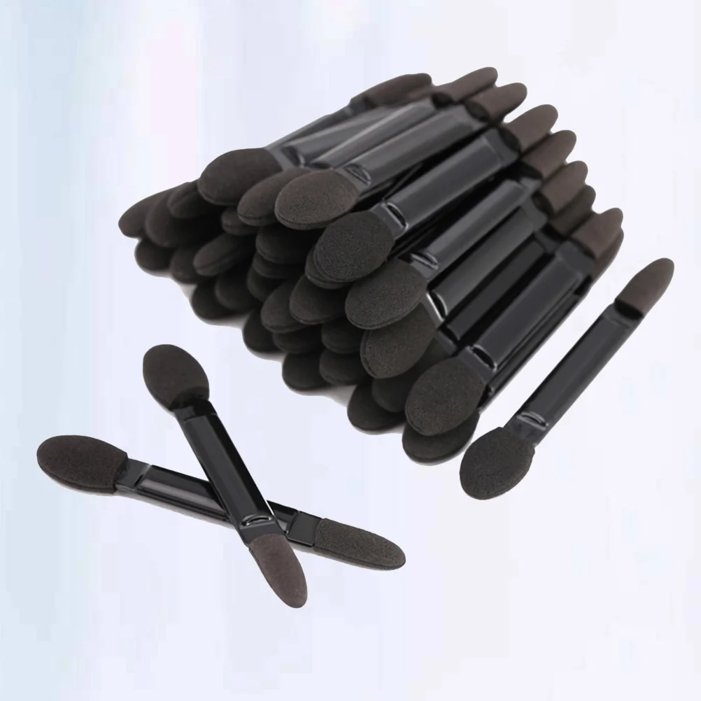 

Eyeshadow Brush Eye Makeup Applicators Sponge Brushes Set Shadow Applicator Sided Short Doublewomen Kit Disposable Dual Tool