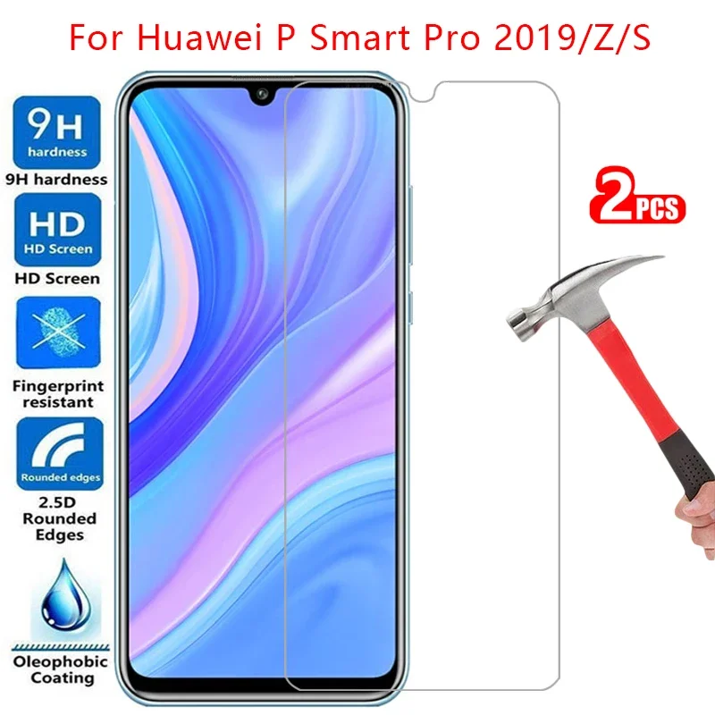 Защитный экран из закаленного стекла для huawei p smart pro 2019 z s чехол psmart smar smat защитный