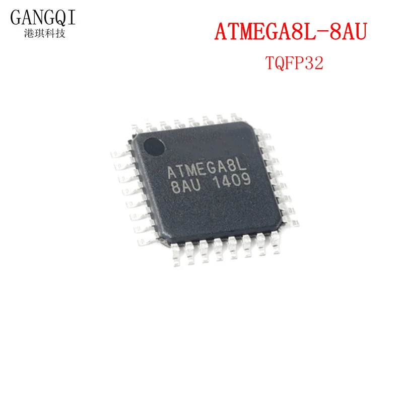 

2PCS ATMEGA8L-8AU QFP ATMEGA8L ATMEGA8-AU TQFP32 Programmable Flash New IC