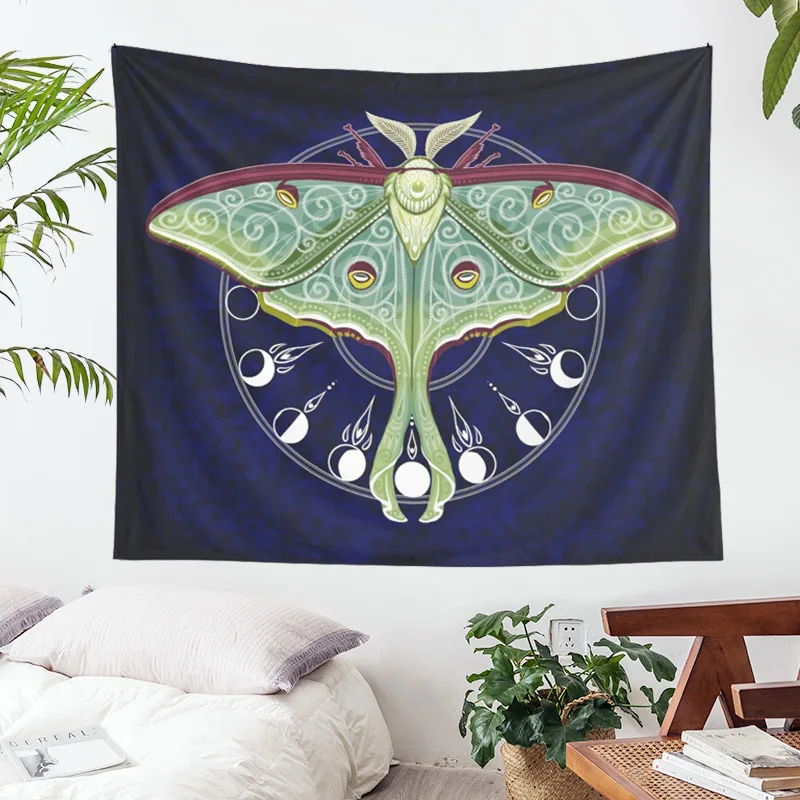

Butterflies flower Tapestry Celestial Floral Wall Tapestry Wall Hanging Hippie Flower Wall Carpets Dorm Decor Starry Sky Carpet