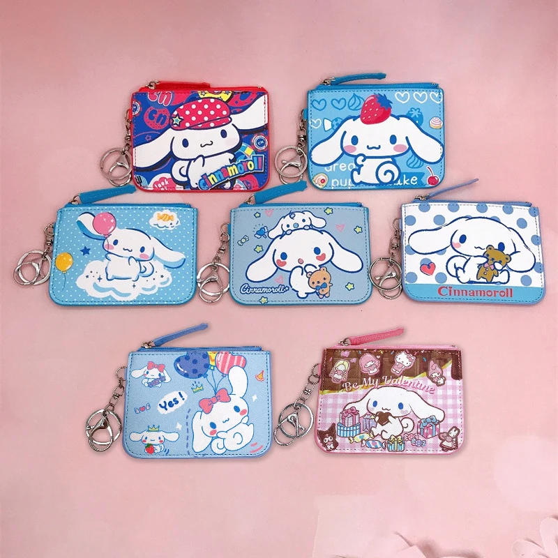 Оригинальный кошелек Sanrio с аниме Hello Kitty женская сумка Kulomi Melody Cinnamoroll Мультяшные